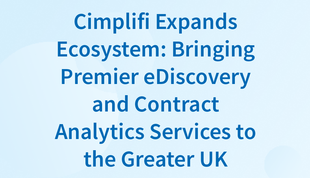 Cimplifi™ Expands Ecosystem to the UK